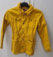 veste en jean fille jaune