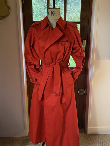 Long red burberry - burberry, coat