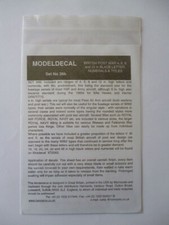 ModelDecal - 36b - 1/72 - British Post-war Code Letters (Black)