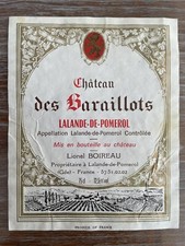 Étiquette Château des Baraillots - Lalande de Pomerol - 75 cl