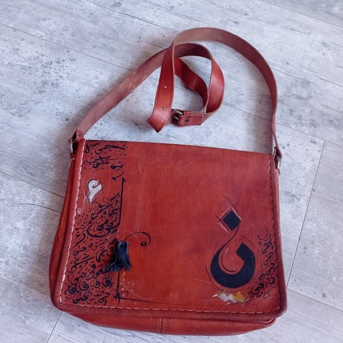 Besace vintage cuir - , motifs
