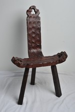 Ancienne Chaise Tripode de Naissance Brutaliste- France/ Espagne Années 50/60