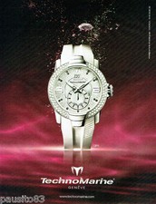 PUBLICITE ADVERTISING  046  2009  montre Technomarine  uf6