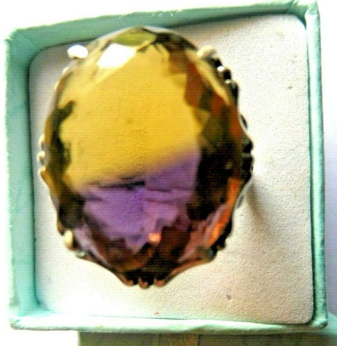 Bague amétrine précieuse - bague,