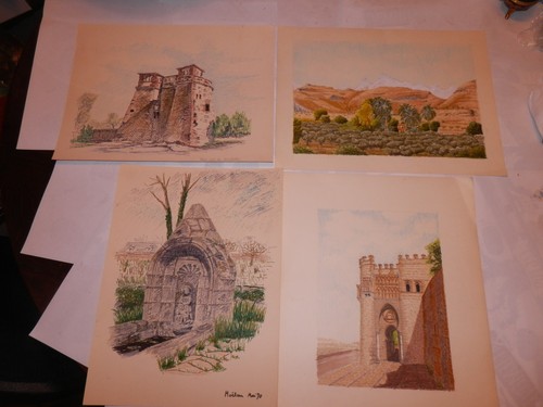 Lot dessins aquarelle - 4,