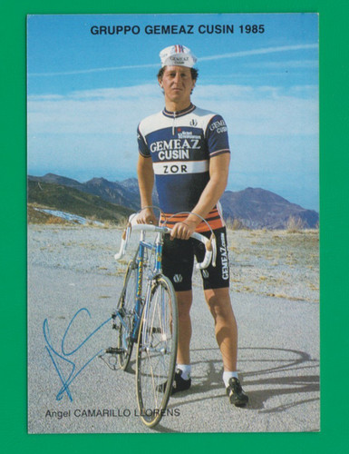 Cyclisme carte cycliste angel - carte,