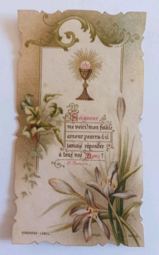 Ancienne image pieuse - , souvenir