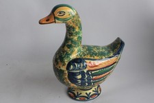 Boite Bonbonnière figurative Canard Faïence HB Quimper 702 (72570)