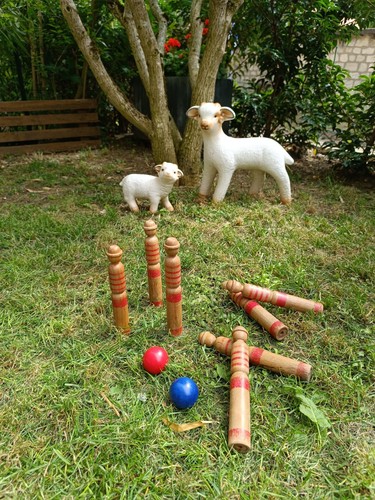 Jeu quilles bois vintage - jeu,