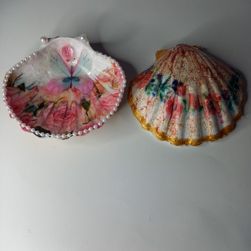 Coquille jacques décorée - coquille,