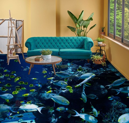 Poisson mer bleu 1798 - mer, 3d