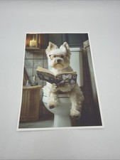 Affiche Westie Chien Lunettes