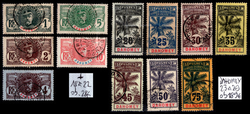 Dahomey série 18 à - dahomey,