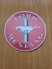 PLAQUE PUBLICITAIRE FORD MUSTANG REPRODUCTION DES EDITIONS COBRA