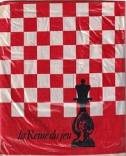 Bas nylon la Reine du jeu coloris Beige. Taille 1 - 8½. Vintage stockings.