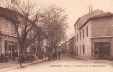 CPA 11 CAPENDU AVENUE DE LA REPUBLIQUE (cliché pas courant