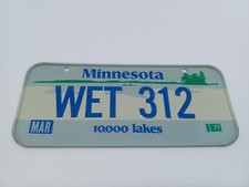 Plaque d'immatriculation américaine Vintage " Minnesota 79 "  vélo ancien USED