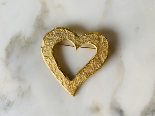 Broche baroque cœur - , oversize