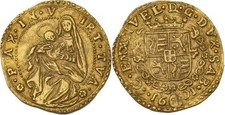 Italie - Duché de Savoie - Charles Emmanuel - Ducat d'or à la madone 1601 - SUP