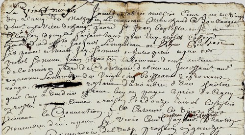 1681 manuscrit requête - requête, de