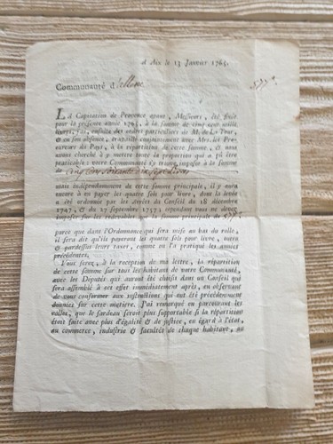 Vieux document courrier - document,