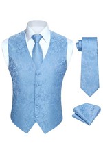 Gilet Costume Homme Bleu Clair