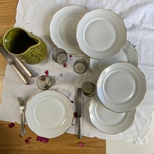 6 assiettes plates anciennes