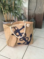 sac de plage cabas anses corde