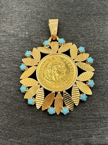 Pendentif ancien pièce or - ancien,