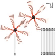 VEVOR Kit de Ramonage pour Poêle à Pellet Canne de Ramonage En Nylon 10 Tiges