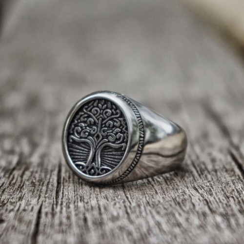 Bague chevalière acier - bague,