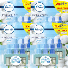 4 X Febreze 3Volution Recharge Pure Frais Duo (2x20ml)