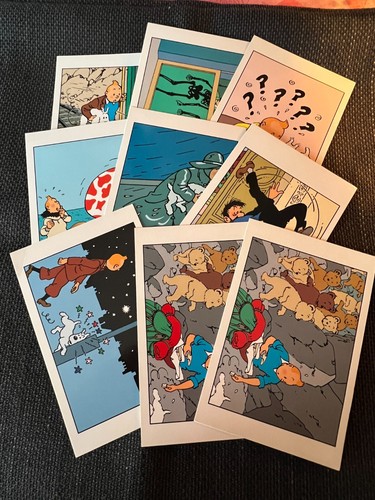 Tintin cartes postales lot - postales,