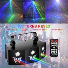 9-EYE LED Laser Light DMX Scan