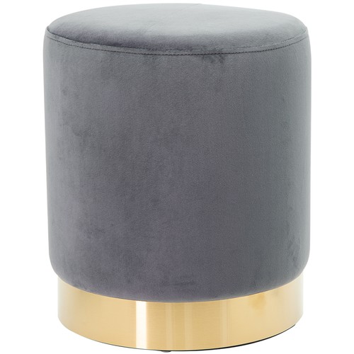 Pouf repose pieds - repose-pieds, velours