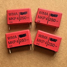 4 Condensateurs WIMA MKP 39nF - 250V - 39000pF 10% Polypropylène
