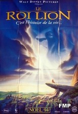 THE LION KING - DISNEY - ORIGINAL ADVANCE FRENCH MOVIE POSTER