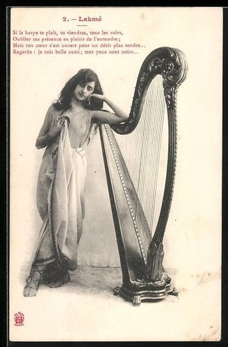 Carte postale lakmé jeune - lakmé,,