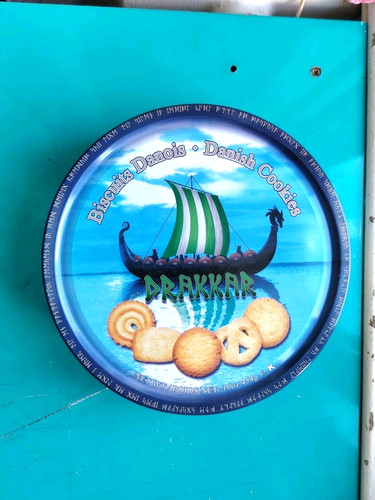 Boîte biscuits danois drakkar - danois,