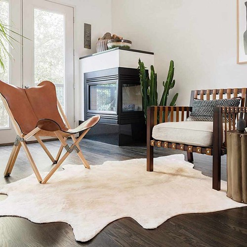 Tapis peau vache - tapis, en