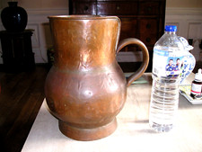 TRES GRANDE CRUCHE CUIVRE  -35cm- très  ANCIEN 19e  -POUR L'EAU-  ORIGINAL  -