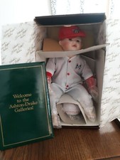 Knowles Michael Baseball Porcelain Doll Yolanda's Picture Perfect Babies NIB