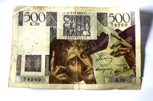 Billet banque 500 - de, de