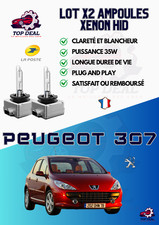 KIT 2x AMPOULES XENON HID Peugeot 307 à partir de 2005 35W blanc pur