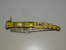 - ANCIEN COUTEAU NAVAJA QUEUE DE CROTALE lame marquée TOLEDO collection Knife