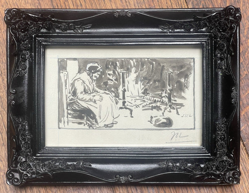 Dessin ancien lavis - dessin,