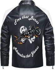 Veste de moto en cuir