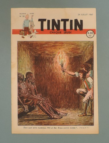 Tintin 1947 couverture - tintin,