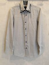 Chemise rayée blanc et noir coton ajustée T36 Studio by AT (4304021)