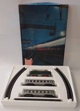 JOUEF 553 HO CIRCUIT PALATINO TRAIN MECANIQUE BB9004 et 2 WAGONS ET RAILS
